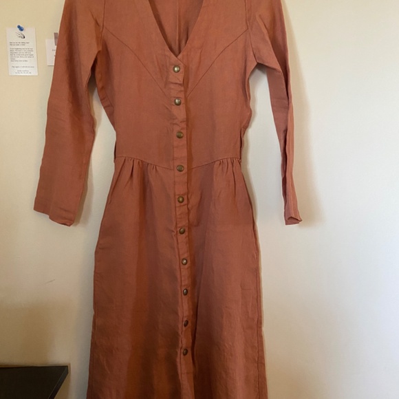 NWOT notPERFECTLINEN Alberta Dress - Picture 1 of 3
